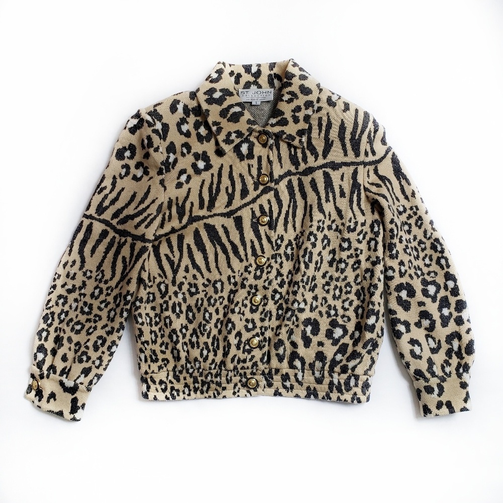 St. John | Animal Print Jacket | Small